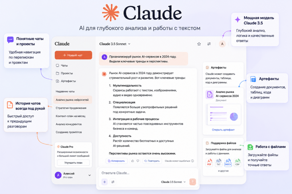 Лучшие аналоги ChatGPT: Claude