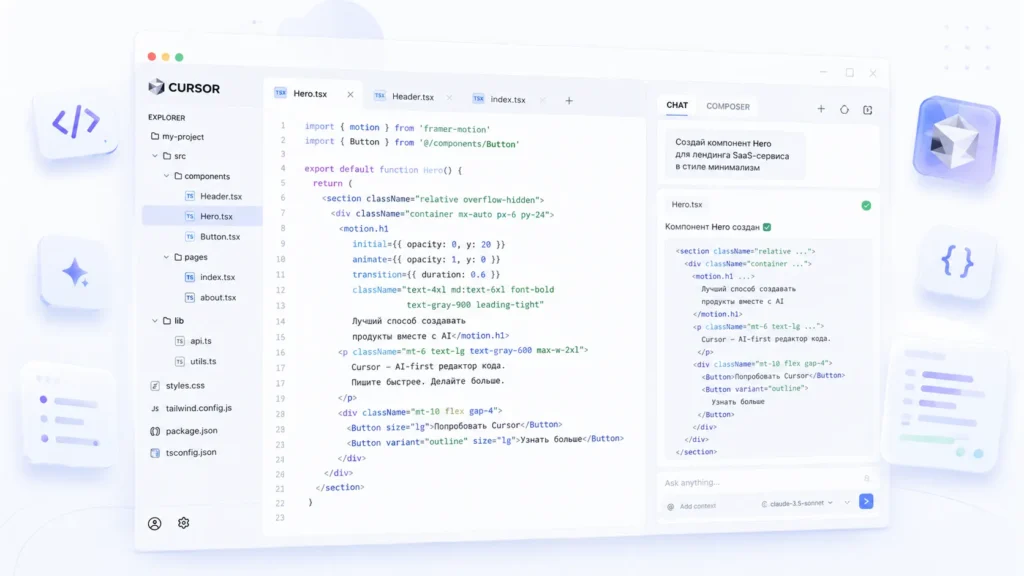 Cursor AI — лучший AI-редактор кода