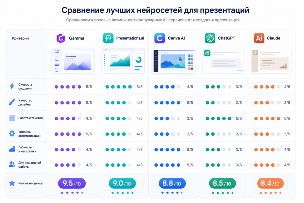 Сравнение лучших сервисов для создания презентаций